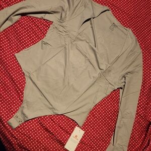 Chic Light Gray Long Sleeve Bodysuit